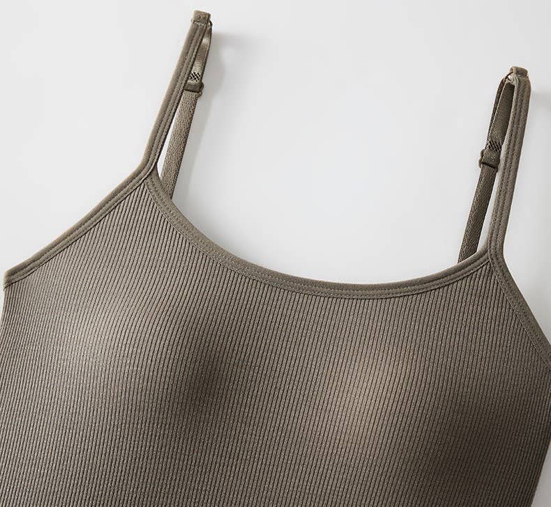Built In Babe Ribbed Cami Tank