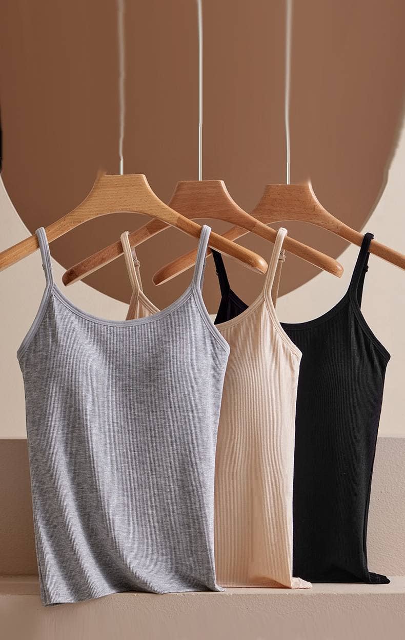 Built In Babe Ribbed Cami Tank