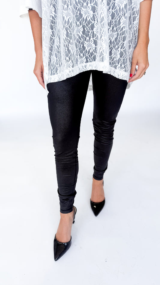 Midnight Sculpt Faux Leather Leggings