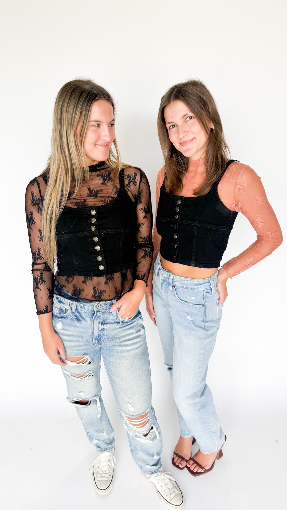 Dark Desires Denim Corset Tank