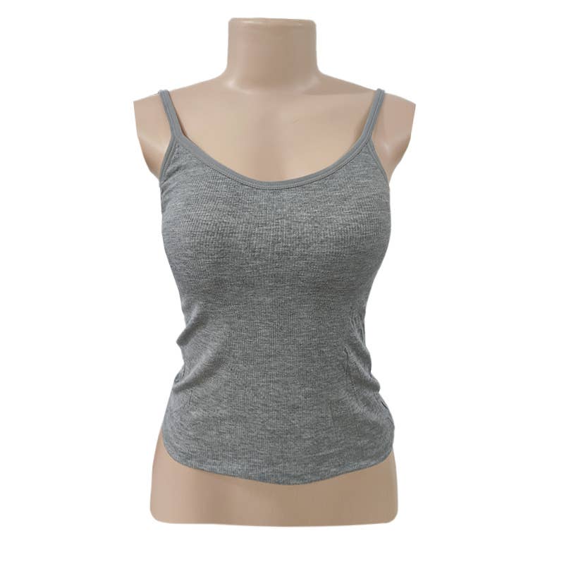 Built In Babe Ribbed Cami Tank