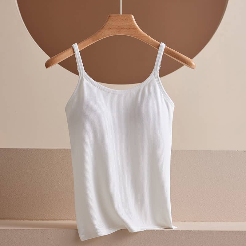 Built In Babe Ribbed Cami Tank