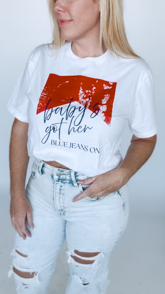 Baby’s Got Her Blue Jeans On Graphic Tee