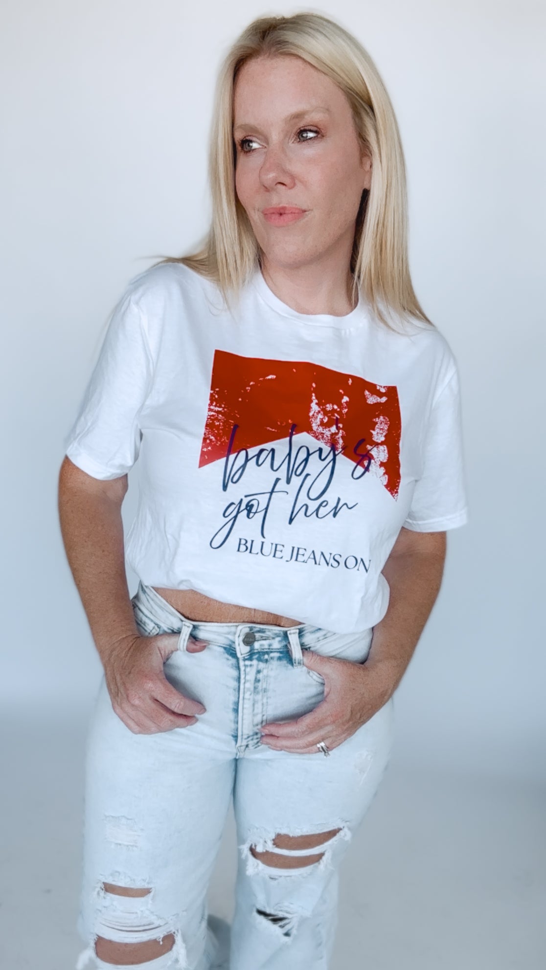 Baby’s Got Her Blue Jeans On Graphic Tee