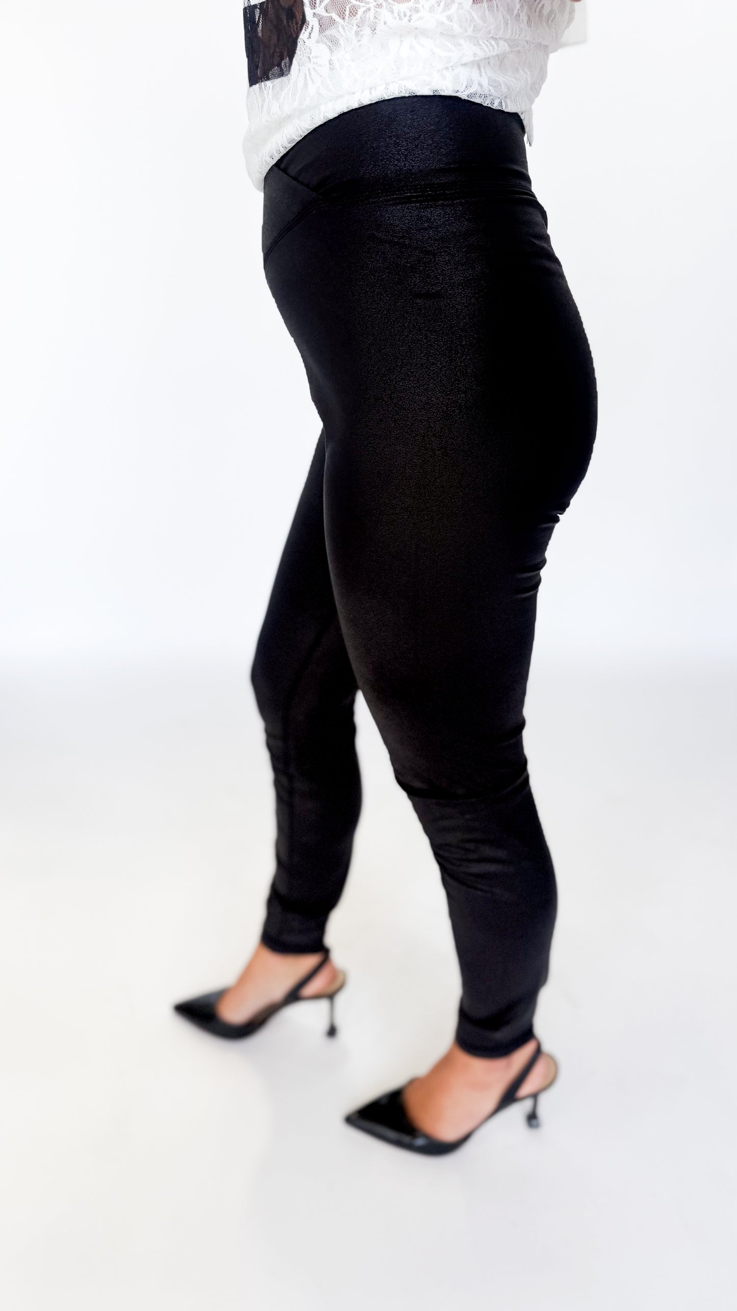 Midnight Sculpt Faux Leather Leggings